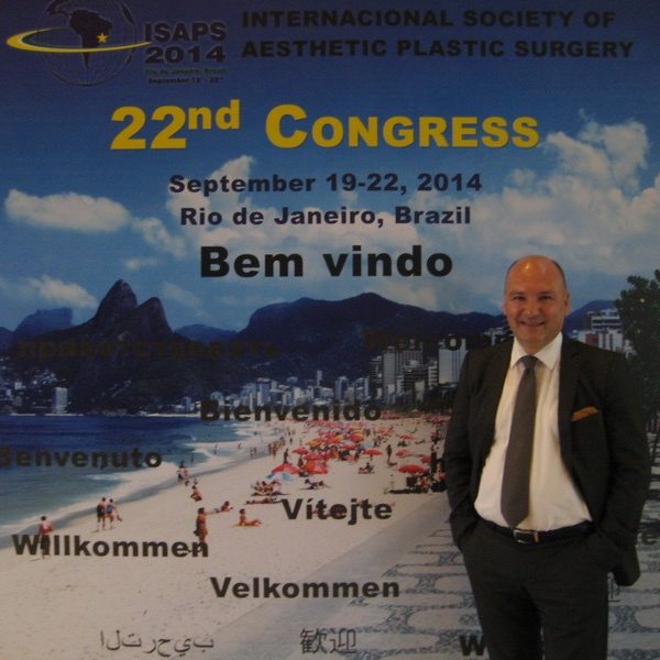 Prof. dr Milan Jovanović, 22st ISAPS Congress, September, 2014. Brazil